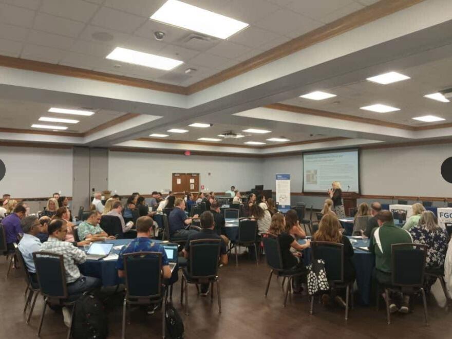 A recent forum hosted by Florida Gulf Coast University's Dendritic Institute about the use of AI in K-12 education. (Chrissann Ruehle)