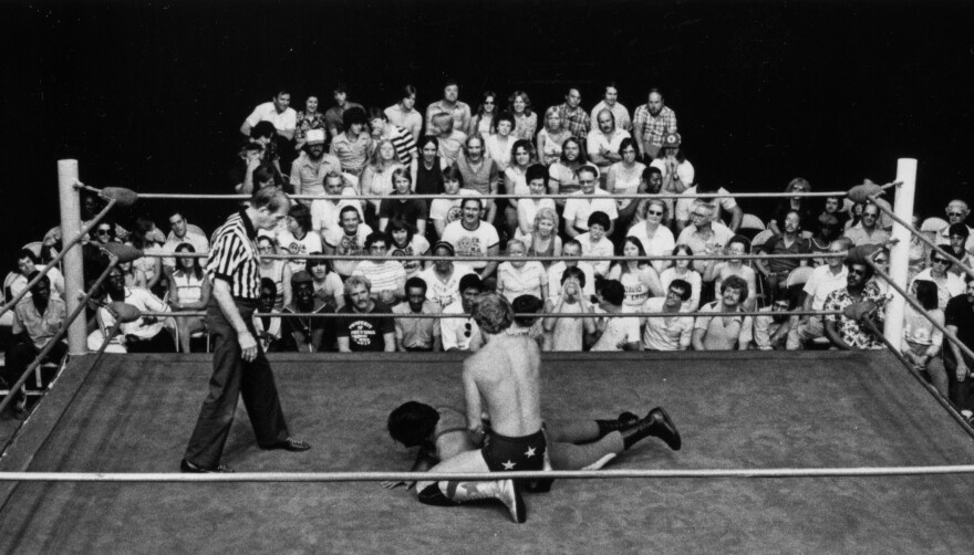 “Wrestling at the Chase” was filmed at KPLR studios in a building adjacent to Chase Park Plaza. It aired from May 23, 1959 to September 10, 1983.