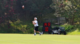 Bersin has been working out with the special teams as a kickoff and punt returner. Photo: Tanner Latham