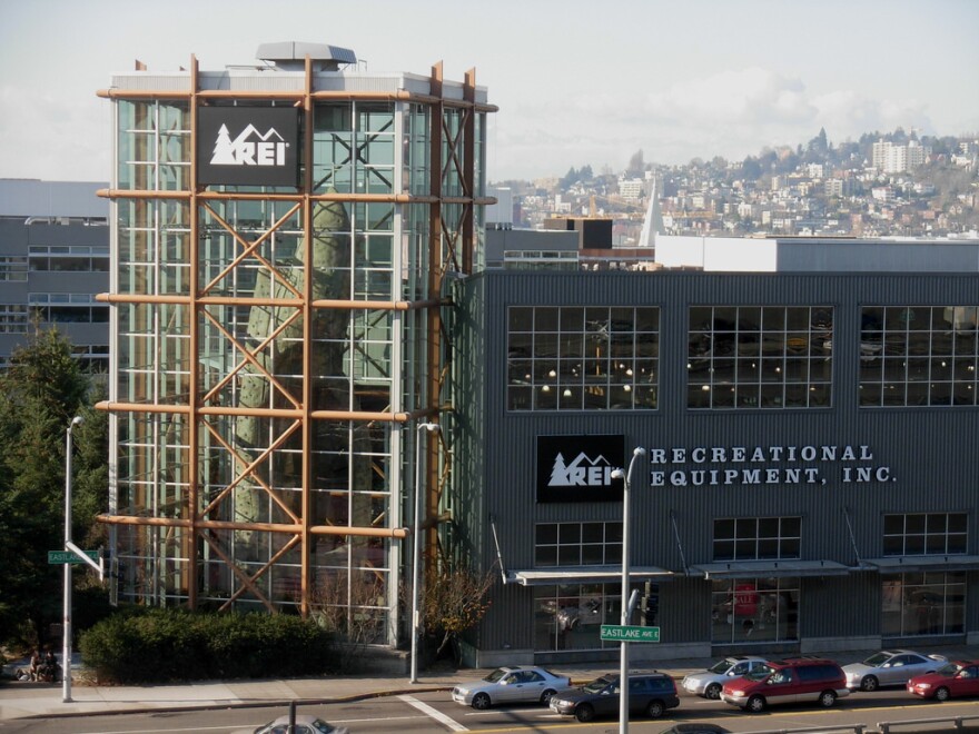 REI's famous flagship store in downtown Seattle.