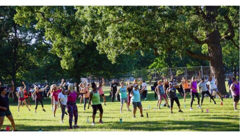 Free outdoor fitness in Grand Rapids