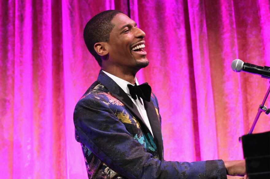 Jon Batiste performs during the National CARES Mentoring Movement's 2nd Annual for the Love of Our Children Gala at Cipriani 42nd Street on Jan. 30, 2017 in New York City.
