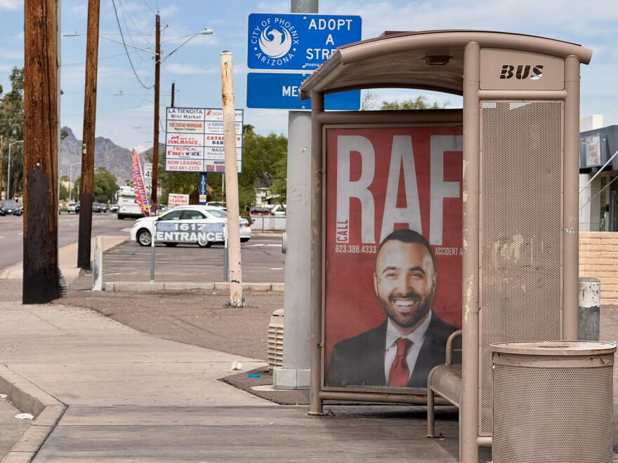 A Phoenix bus stop near where Violet Rose of the Fort Yuma Quechan Indian Tribe was reportedly last seen in 2021.