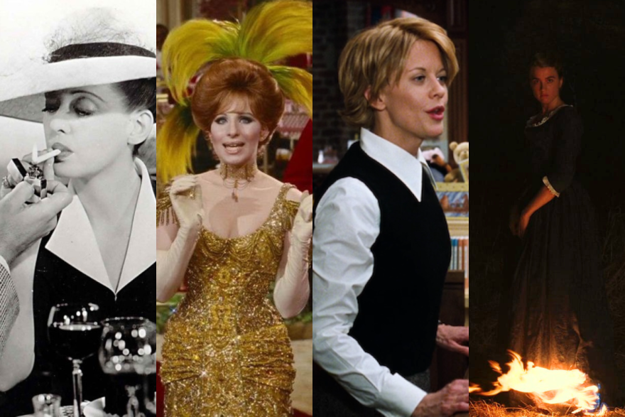 "Now, Voyager," "Hello, Dolly," "You've Got Mail" and "Portrait of a Lady on Fire" posters.
