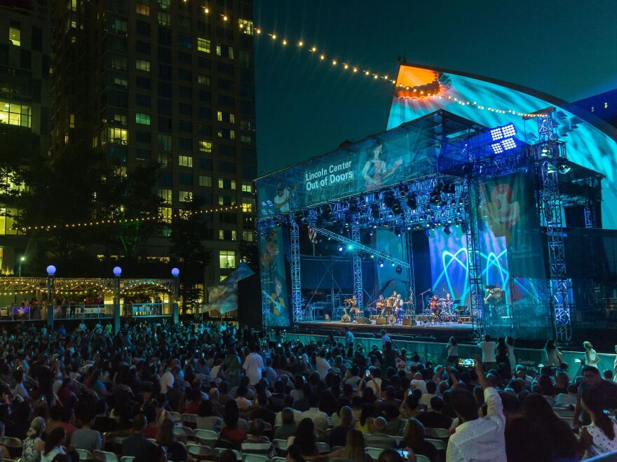 Faramarz Aslani performs at Lincoln Center Out of Doors.