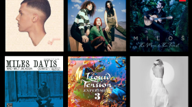Album covers for six of the tracks chosen for this month's Instant Replay