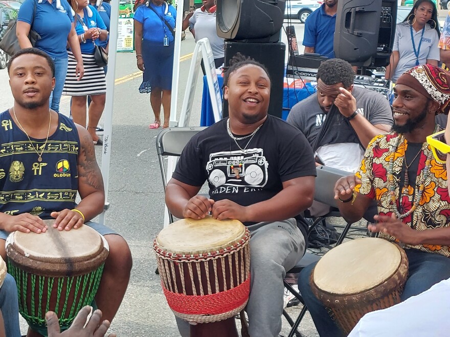 Players at the Juneteenth of the Carolinas' inaugural drum circle kick this weekend's festivities. The Juneteenth of the Carolinas is celebrating its 25th anniversary this year, coinciding with the second year Juneteenth is recognized as a Federal holiday.