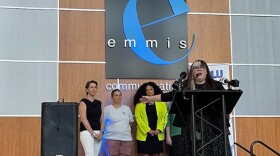 Representatives from the ACLU of Indiana and some of the more than 200 Indiana businesses that signed a letter in support of abortion access spoke at a press conference at Emmis Communications in Indianapolis on Thursday, July 21, 2022.