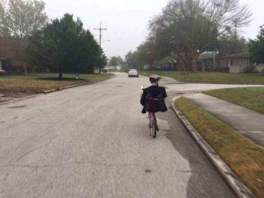 Frank Gilbert rides a bike most days from College Park to downtown Orlando.