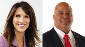 Indiana House District 34 candidates from left to right: Democrat Sara Gullion and Republican Richard Ivy.