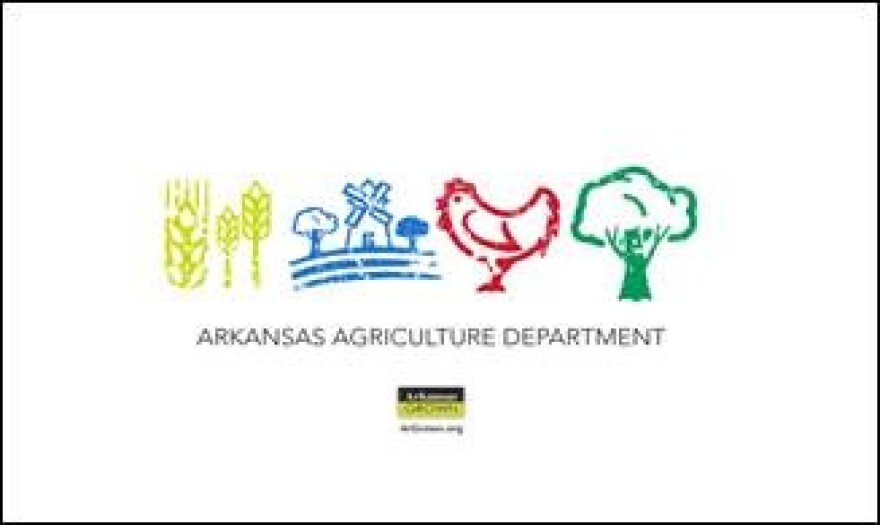 This was designed by Chris McMilian of Little Rock.  His design was for a children's t-shirt and was selected as an honorary winner of the Arkansas Department of Agriculture's t-shirt design contest for Arkansas Grown.