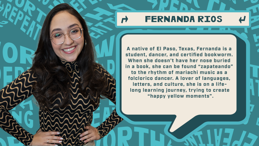 Our last storyteller is Fernanda Rios. Fernanda shares a story about a transformative moment rooted in history.