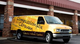 In the winter, the Catholic Action Center's Compassionate Caravan delivers winter supplies — and warnings of impending inclement weather — to the homeless in Lexington.