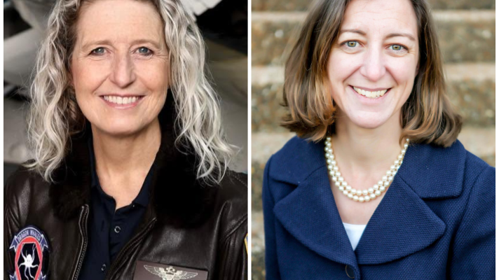 Republican U.S. Rep. Jen Kiggans (left) and Democratic challenger Elaine Luria are facing off again in Virginia’s 2nd Congressional District. (Photos courtesy of campaigns)