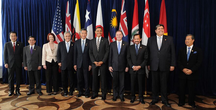 A summit with leaders of the member states of the Trans-Pacific Strategic Economic Partnership Agreement in 2010. 
