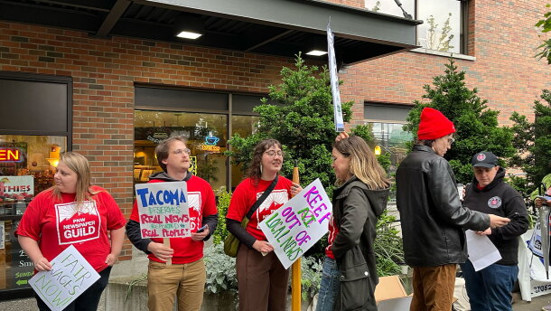 Journalists represented by the Pacific Northwest Newspaper Guild went on strike earlier this year during contract negotiations with concerns that the company wasn't making headway on their desire for AI protections. They eventually ratified the contract. Last week, McClatchy announced that over 30% of journalists from the in Washington and Idaho were laid off.