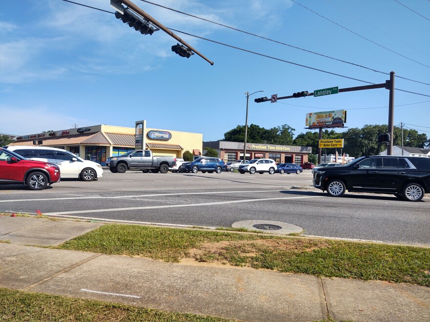 This reconfiguration of the intersection at Langley, Tippin, and 9th Avenue in Pensacola is on the list of 2050 Long-Range Transportation Plan projects, with design funding projected, but not yet scheduled. At this point, the right-of-way and construction phases of the project have been deemed "Not Cost-Feasible."