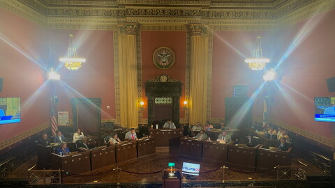 Columbus City Council members meet on July 21, 2025.