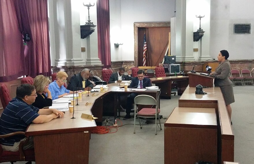 St. Louis Circuit Attorney Kim Gardner speaks to the Ways and Means Committee on May 31, 2018.