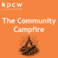 The Community Campfire podcast title card.