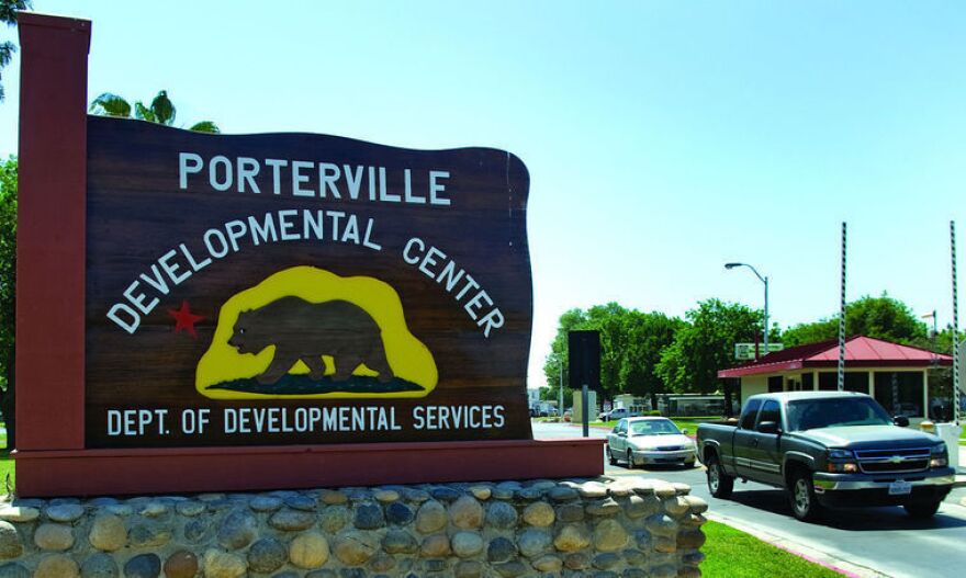 Porterville Developmental Center sign