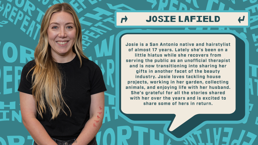 Josie shares a story about an unexpected guest at her home salon.