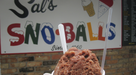 A classic New Orleans sno-ball from Sal's