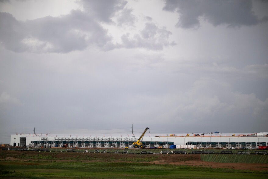 The site of a future data center being built near Abernathy, Texas, Saturday, July 18, 2026, in Hale County, Texas.