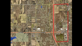 A GIS map highlights the corridor that will be studied by Oshtemo Township