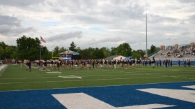 The Kettering Fairmont band performs at their first football game of the year on Friday, August 28