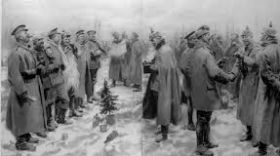 A contemporaneous image of the 1914 Christmas Eve Truce