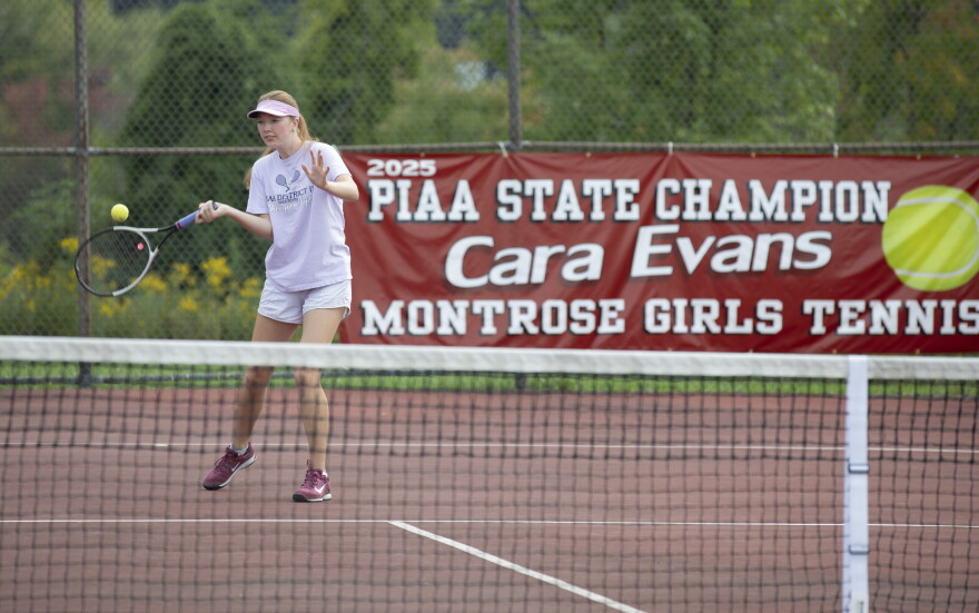 Cara Evans is the first state tennis champion from Montrose.