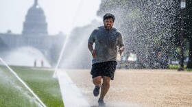 If you must exercise when the the sun is high, dousing yourself with water, as this jogger did last month in steamy Washington, D.C., could help cool you down. Heat stroke is no joke, experts warn. Learn the signs to stay safe.