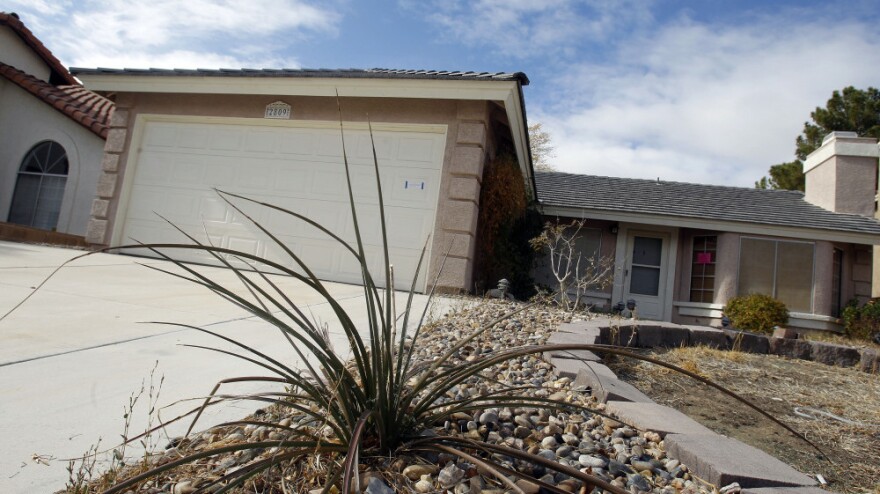 A vacant home in Las Vegas owned by Bank of America. Nevada continues to top the nation in unemployment, foreclosures and bankruptcies.