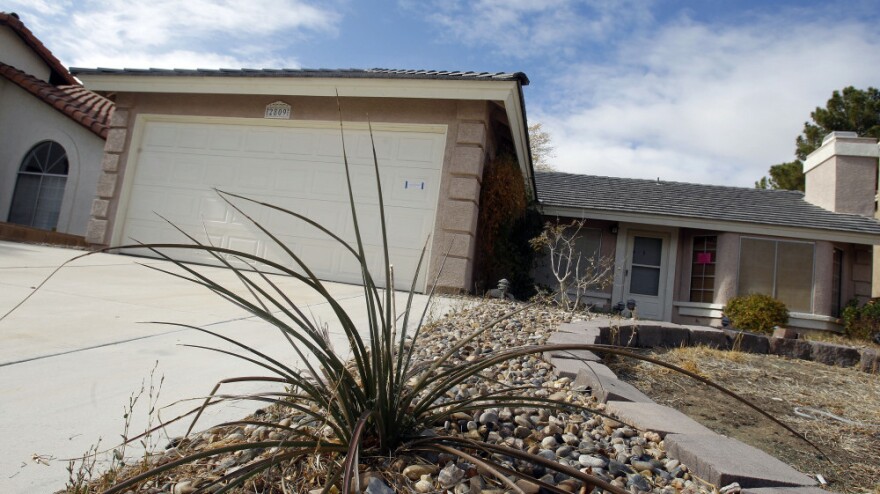 A vacant home in Las Vegas owned by Bank of America. Nevada continues to top the nation in unemployment, foreclosures and bankruptcies. 