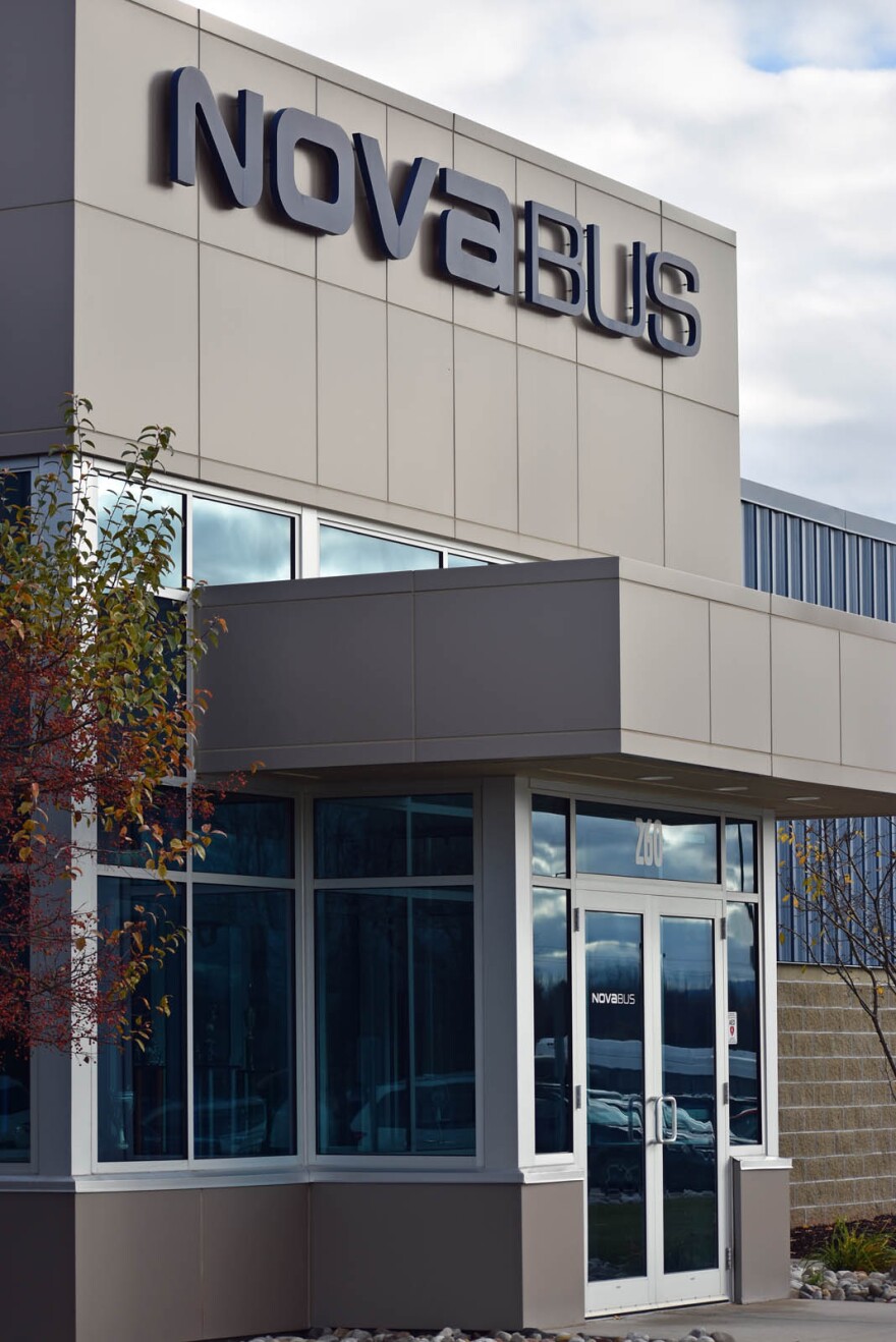 Nova Bus facility in Plattsburgh, NY