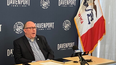 Davenport Mayor Jason Gordon held a brief press conference on Ald. Tim Dunn's resignation, Friday, Sept. 18, 2026.