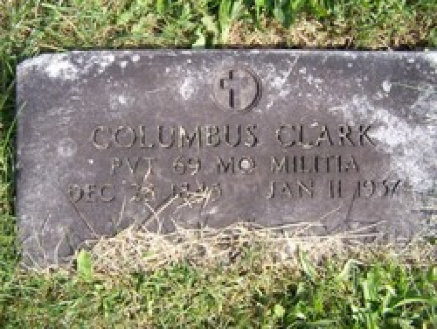 Columbus Clark's grave