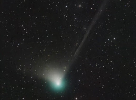 Between Feb. 1 and Feb. 2, the newly discovered comet is slated to draw nearest to Earth — 26.4 million miles away to be exact.