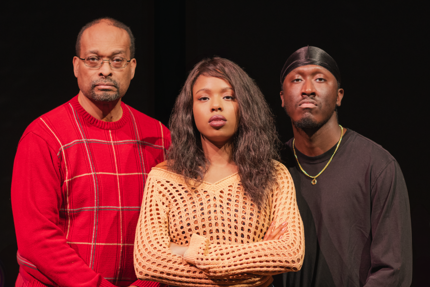 Face Off Theatre’s Ron Ware, Mikaela Johnson, and Delanti Hall