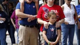 Wayne and Sonya Keith said they brought their children Grason, 5, and Arissa, 7, so they would know how important police officers and firefighters are to their communities.
