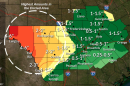 Rainfall totals expected from Monday night through Thursday night