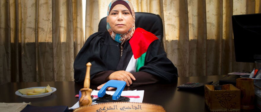 Kholoud Al-Faqih - The first ever female judge in Palestine's religious courts. 