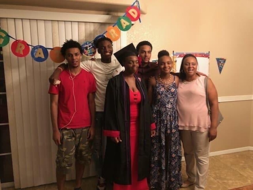 Orlando Taylor of Springfield, Massachusetts, on far left, was shot and killed during an altercation with police on January 9, 2022.