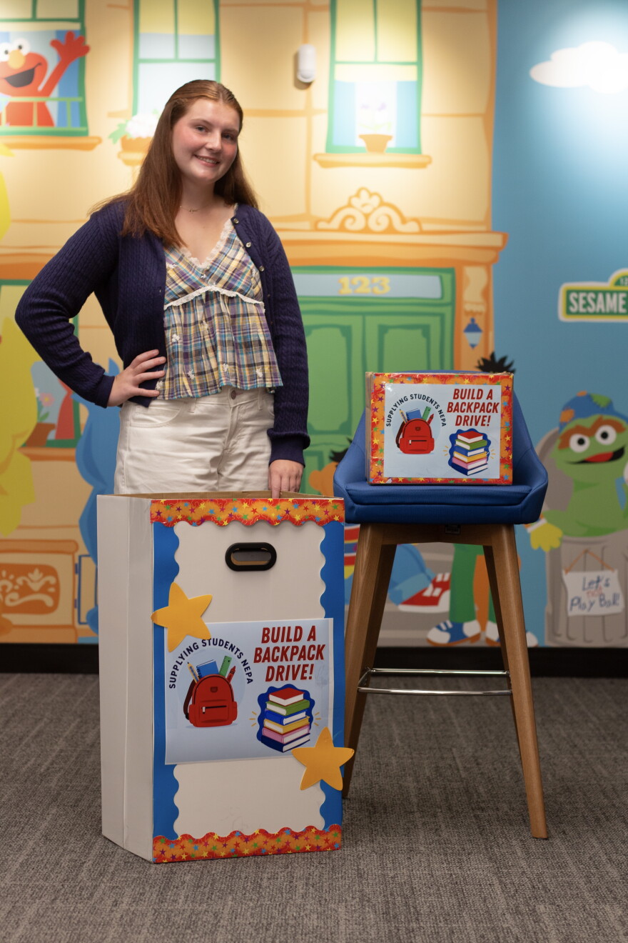 Annie McIntyre set up donation boxes at local businesses to collect supplies.