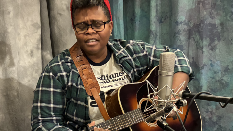 Crys Matthews at WEXT Radio