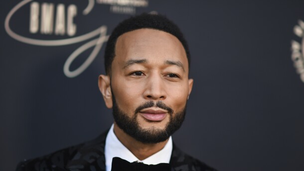 John Legend arrives at the Black Music Action Coalition Gala on Thursday, Sept. 18, 2025, at The Beverly Hilton in Beverly Hills, Calif.
