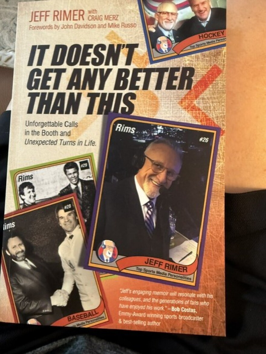 Retired Columbus Blue Jackets broadcaster Jeff Rimer's new book It Doesn't Get Any Better Than This.