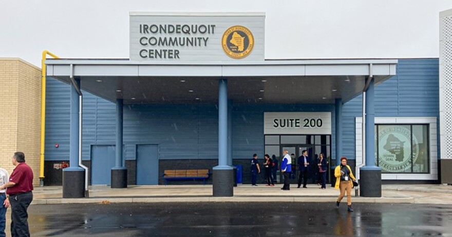 The new Irondequoit Community Center occupies an area of the former Irondequoit Mall that once served as the corridor between Cindy's Cinnamon Buns and JCPenney.