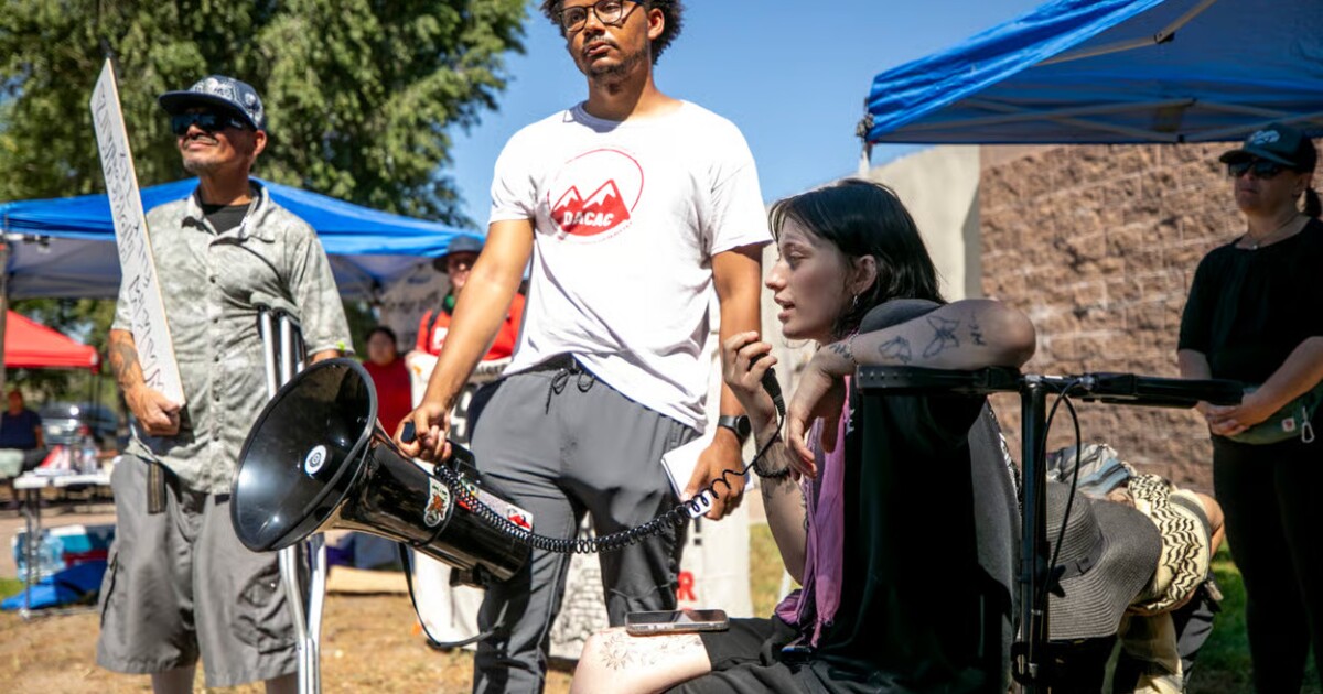 Woman protester shot in foot by detention center employee at Aurora ICE facility